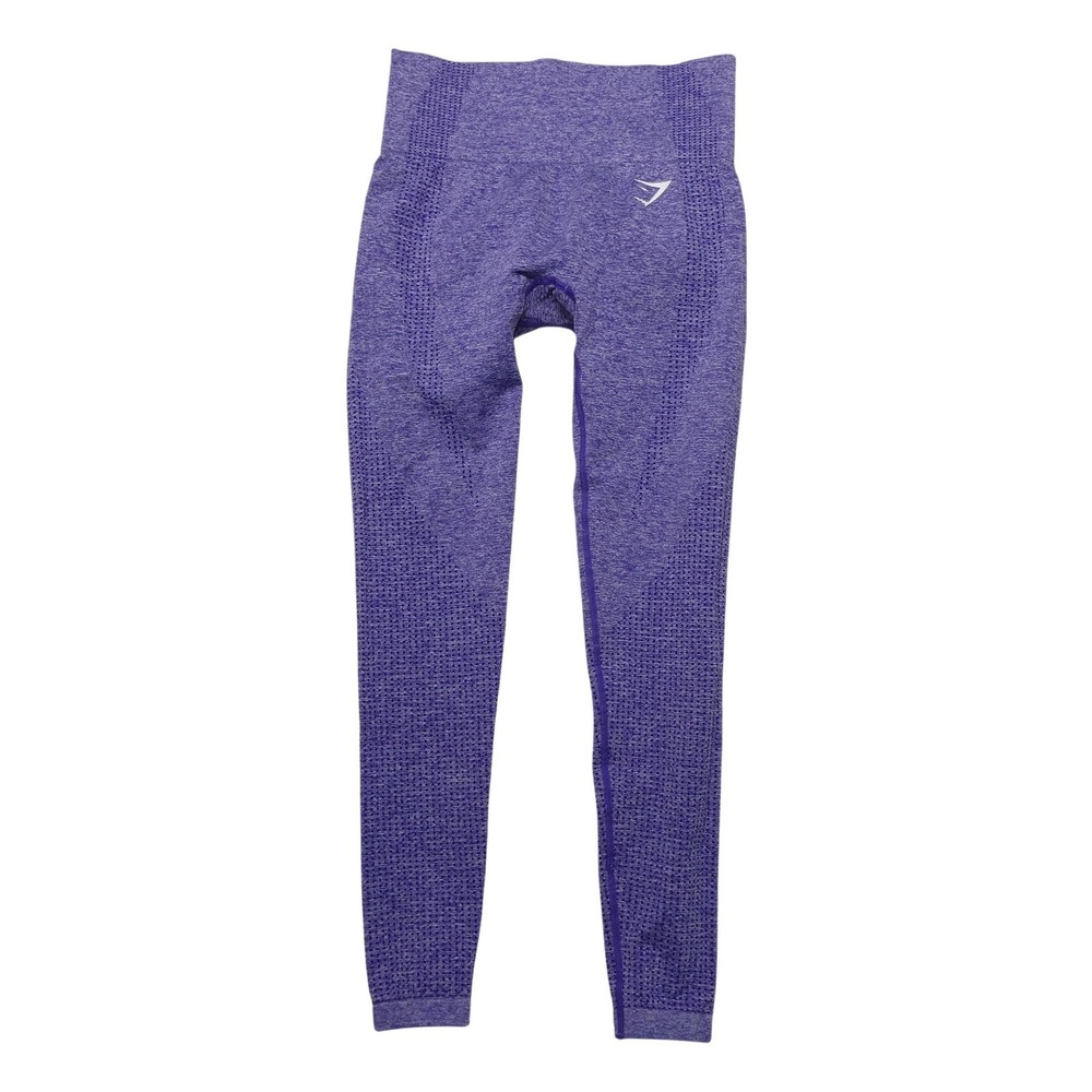 Gymshark Leggings Womens Small Purple‎ High Waist Seamless Ankle Athletic Yoga